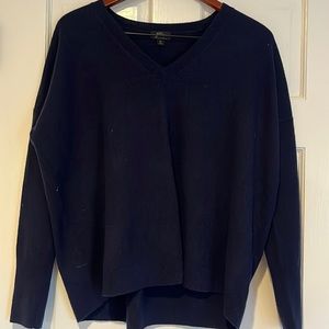 J Crew cashmere v-neck sweater, size medium